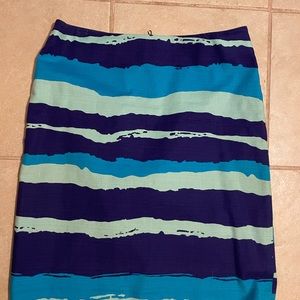 Ann Taylor blue skirt 4